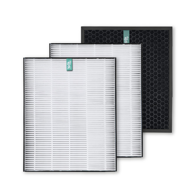 怡悅 抗敏濾心+ 蜂巢活性碳 台灣製, 1組, 適用Sharp 夏普 DW-J10FT-W DW-J12FT-W 除濕機, 抗敏版