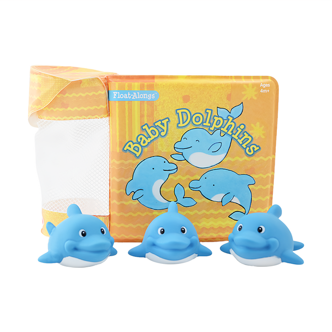 Melissa&Doug 瑪莉莎 洗澡玩具書, 小海豚, 1組