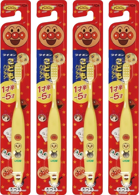 LION 獅王 麵包超人牙刷 1.5~5歲適用, 顏色隨機, 2支, 2組