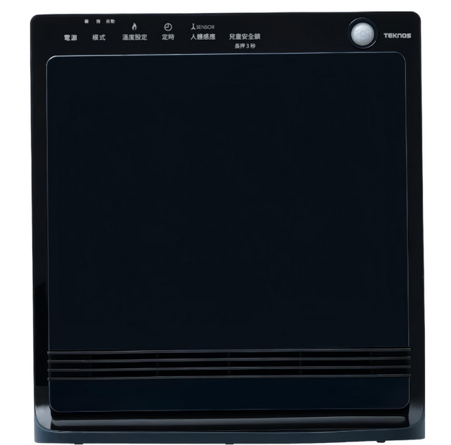 TEKnOS 日本人體偵測 除臭陶瓷電暖器 深藍色 3.6kg, ts-p1223