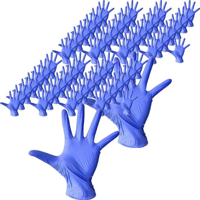 MEDIHAND 美恆 NBR 手套 薄款 50個, 藍紫色, M, 2盒