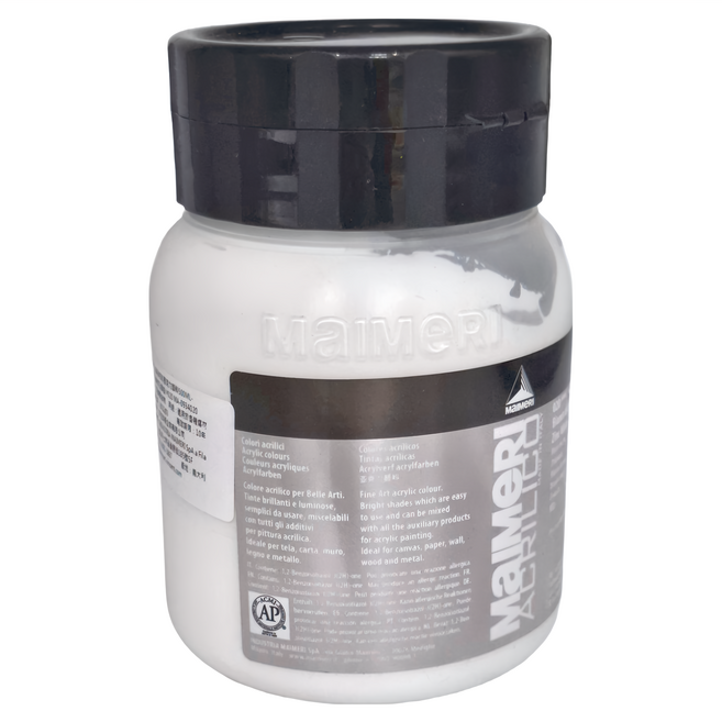 MaIMeRI 美利 壓克力顏料 MA-0934020 ZINC WHITE 鋅白 020, 500ml, 1色
