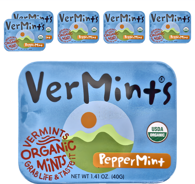 VERMINTS 美國有機薄荷糖 原味, 40g, 6盒