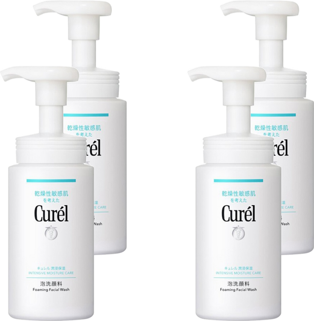 Curel 珂潤 潤浸保濕 洗顏慕絲, 150ml, 4瓶