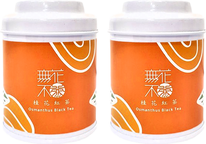 無藏茗茶 桂花紅茶 三角茶包 小茶罐, 3.2g, 3入, 2罐