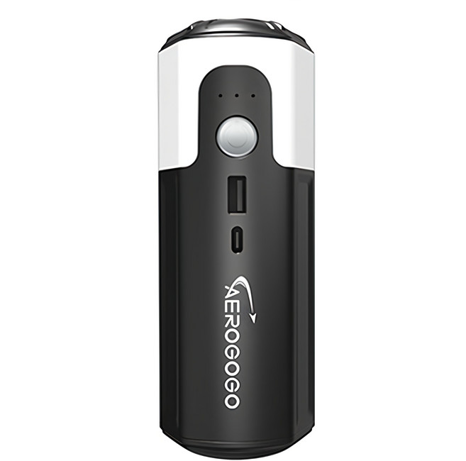 AEROGOGO 極速幫浦 壓力達17kPa 支援獨木舟/皮艇充氣, 黑色 + 白色, 1個