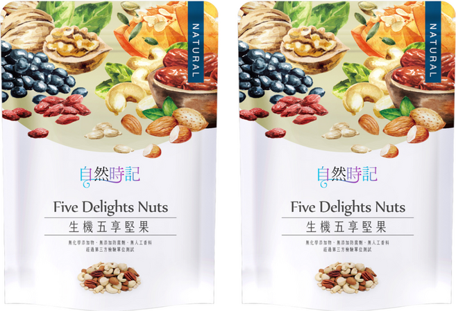 Nature Time 自然時記 生機五享堅果, 2包, 140g