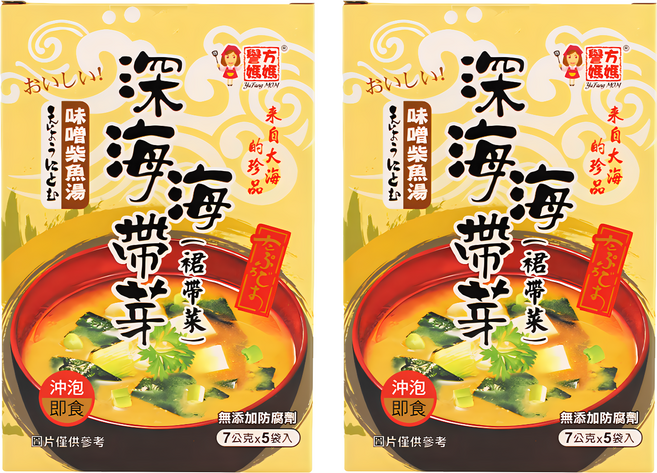 譽方媽媽 深海海帶芽 味噌柴魚湯, 35g, 2盒