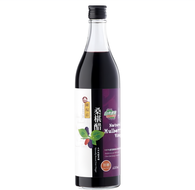 陳稼莊 桑椹醋 加糖, 600ml, 1瓶