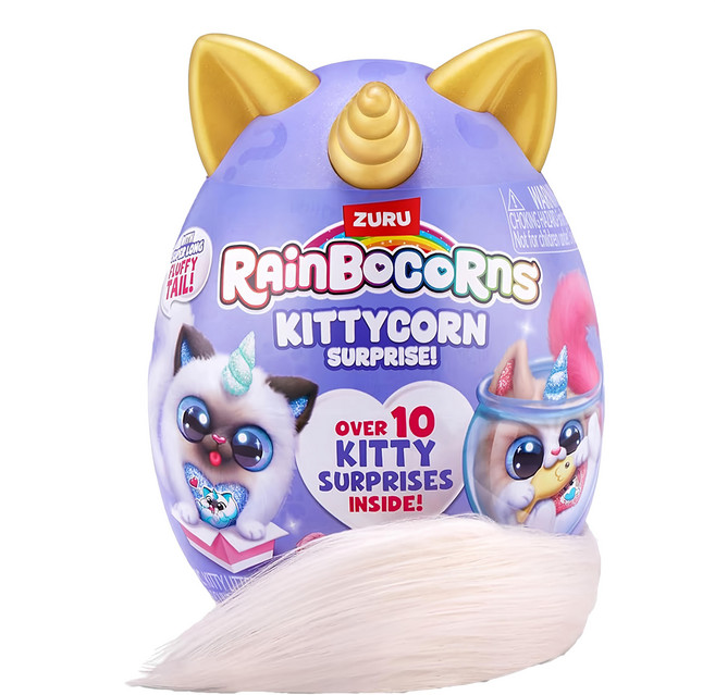 ZURU 彩虹角角兒 貓咪寶貝蛋S3, 顏色隨機, 1個, 20.2cm