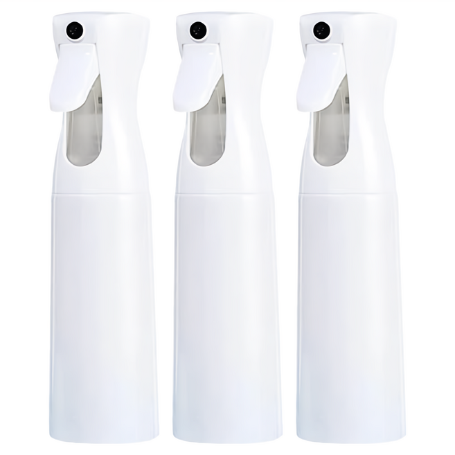 小麥購物 高壓連續噴霧瓶 G348 300ml, 3個, 白色