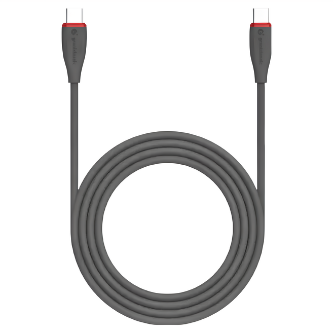 grantclassic 充滿希望 Flex USB-C to USB-C液態矽膠充電線 240W, 200cm, 黑色, 1條