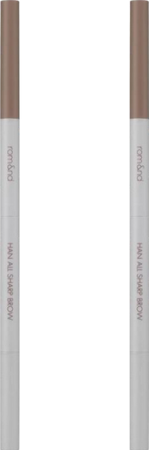 rom&nd 台灣公司貨 根纖尖頭眉筆 0.17g, C3 Modern Beige, 2支