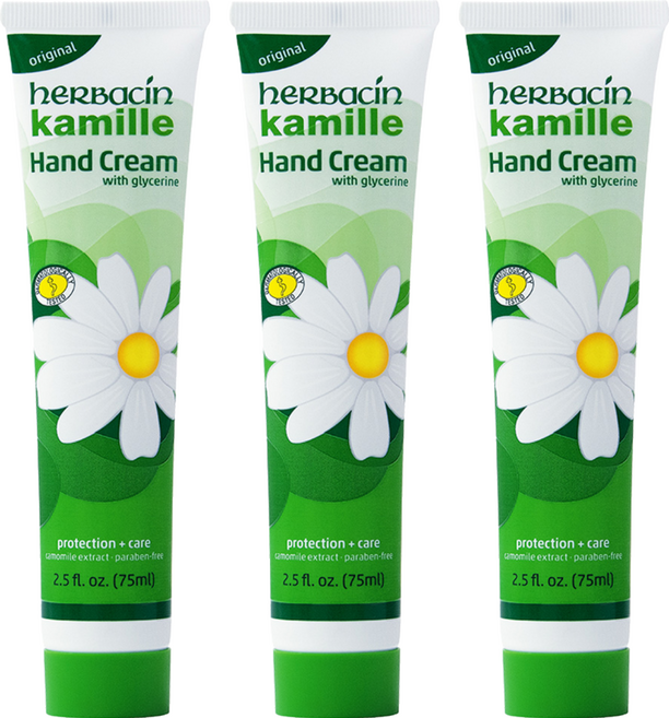 Herbacin 德國小甘菊 經典護手霜, 75ml, 3條