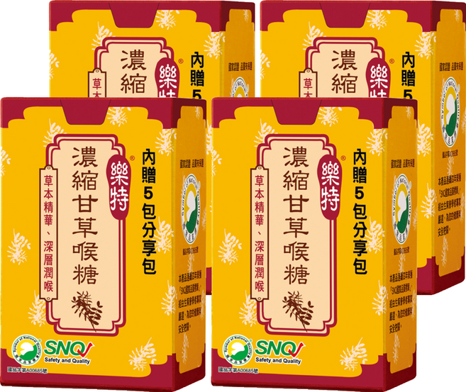 樂特 濃縮甘草喉糖 + 分享包 x 5包, 16g, 4盒