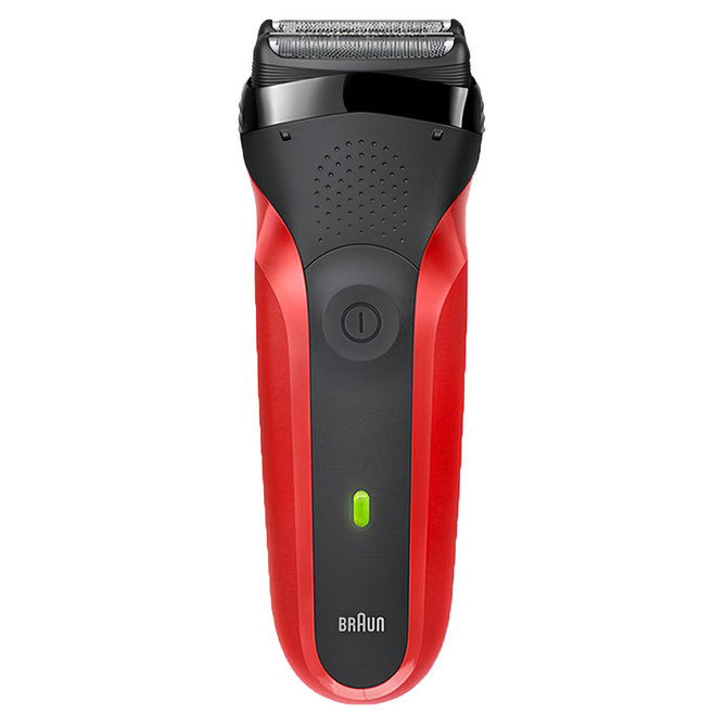 BRAUn 百靈 三鋒系列 往返式 電動刮鬍刀 300s-R 紅色 全機身水洗 保固2年