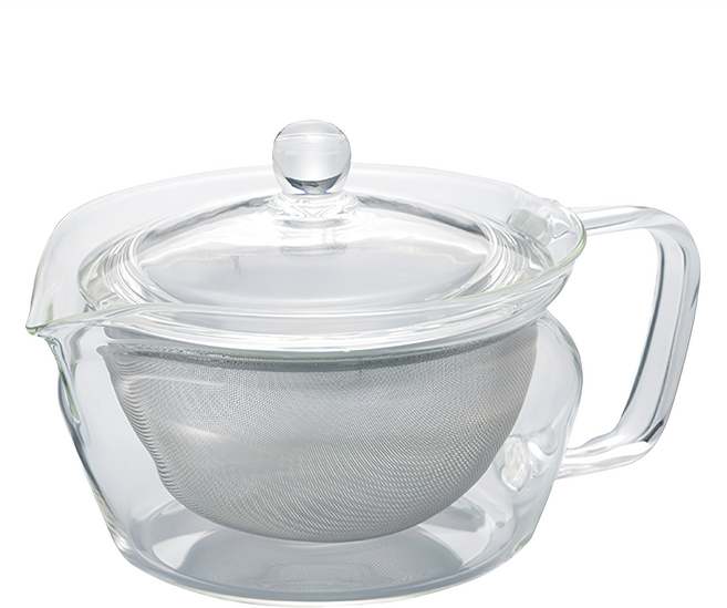 HARIO 好璃奧 茶茶急須壺禪30 156 x 110 x 90mm, 300ml, 透明色, 1個