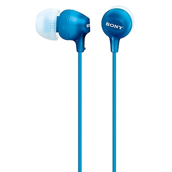 SONY 索尼 Wired 入耳式 耳機 含麥克風 3.5mm 藍色 MDR-EX155