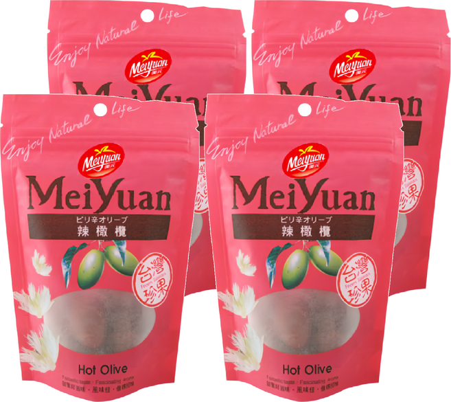 美元蜜餞 辣橄欖, 100g, 4包