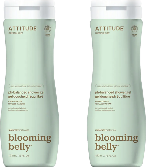 ATTITUDE 艾特優 孕媽咪 摩洛哥堅果油 天然沐浴露, 473ml, 2瓶