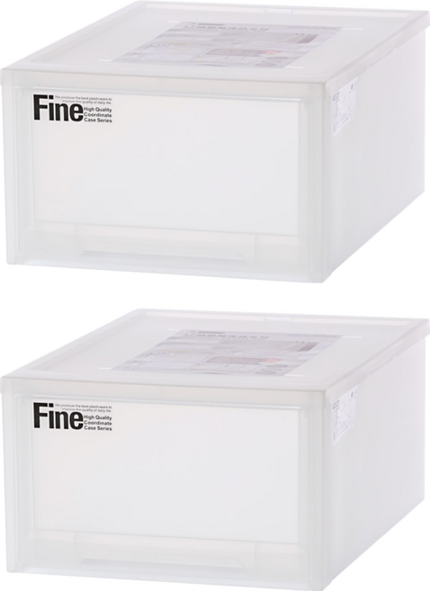 KEYWAY 聯府 抽屜整理箱 30L LF-0083, 透明色, 2個