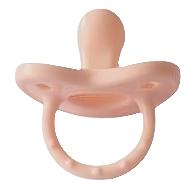 Basilic 貝喜力克 全矽膠拇指型安撫奶嘴 附防塵蓋 M, M(6個月以上), 柔粉色, 5個