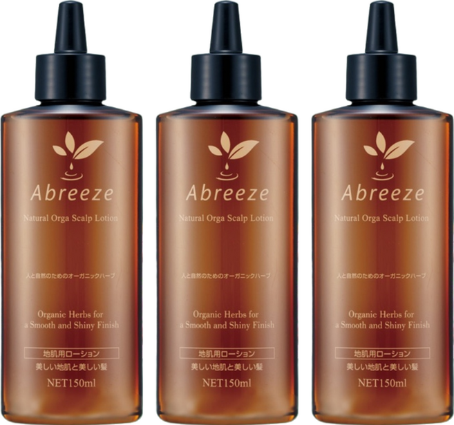 Abreeze 紫錐花頭皮養髮液 天然有機草本配方, 150ml, 3瓶