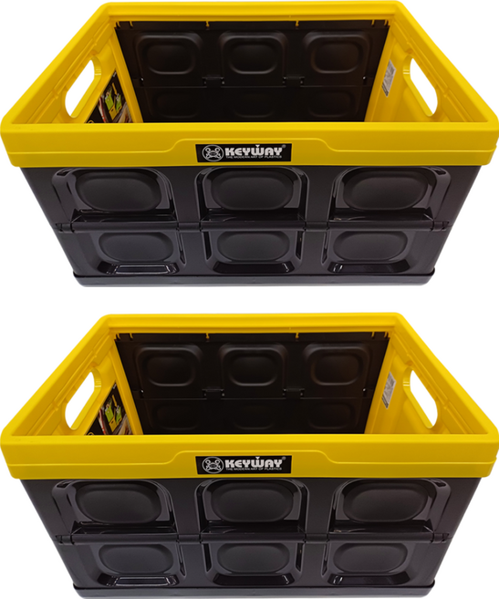 KEYWAY 聯府 全功能百寶摺疊箱 50L DY-927, 黃色, 2個