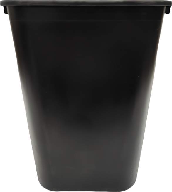 Rubbermaid 樂柏美 桌邊垃圾桶 39L, 黑色