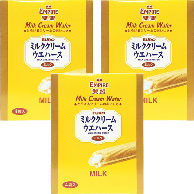 EMPIRE 雙盟 牛奶酥棒, 100g, 3盒