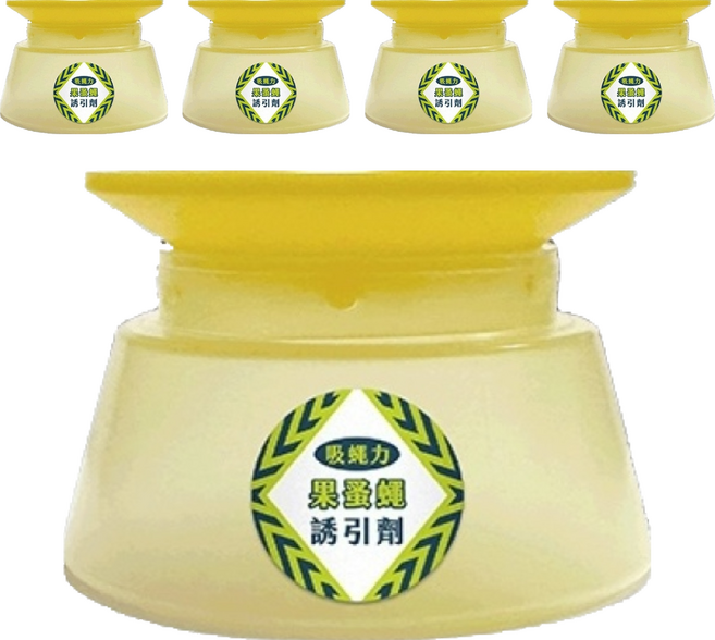 中西化學工業 夜安寧 吸蠅力果蚤蠅誘引劑, 40ml, 5盒
