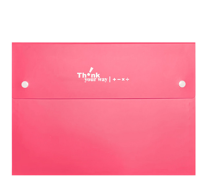 DaTaBanK 三田文具 加減乘除 A4 12層風琴夾, 紅色, 1個