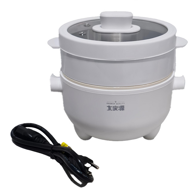 大家源 316不鏽鋼萬能小廚料理鍋 TCY-292001 陶瓷釉不沾鍋 2公升 雙層防燙 2段火力