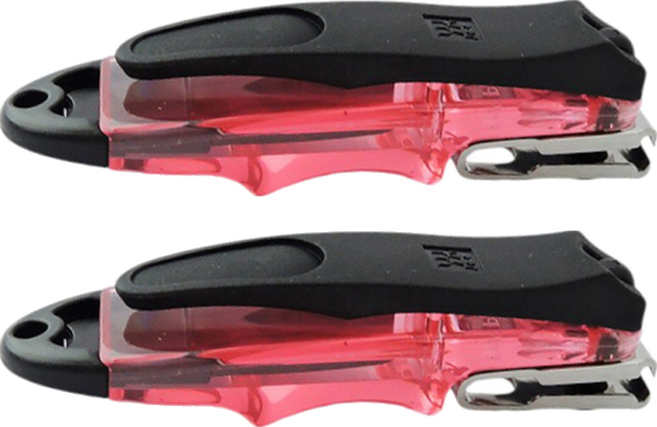 ZWILLING 雙人 指甲刀 75mm, 晶亮紅, 2個