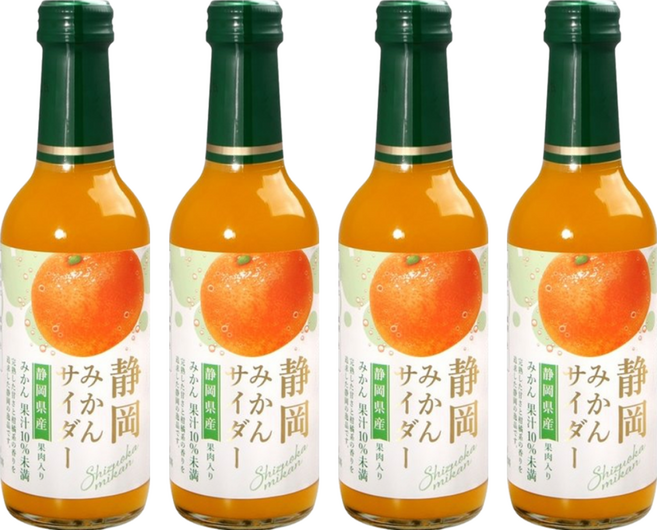 木村飲料 靜岡柑橘風味汽水 靜岡縣產, 240ml, 4瓶