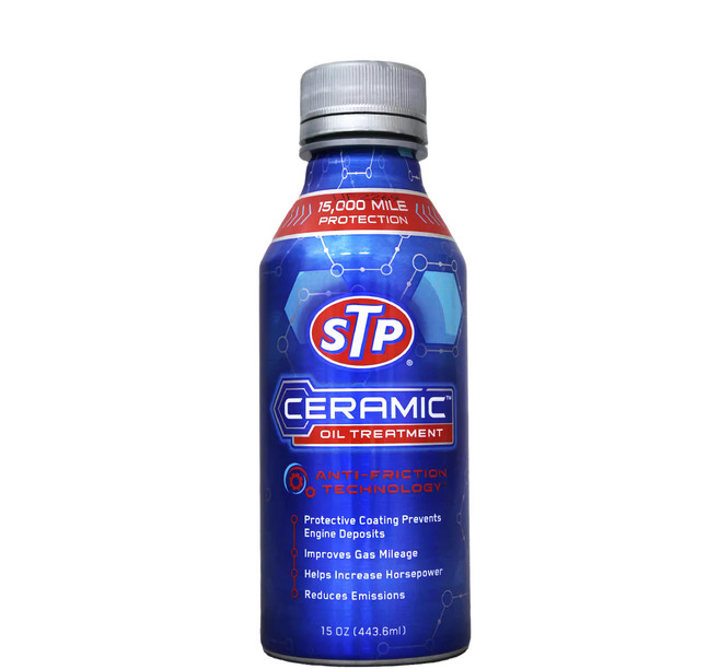 STP 陶瓷頂級機油精 15 000英里保護, 1瓶, gas or diesel engines
