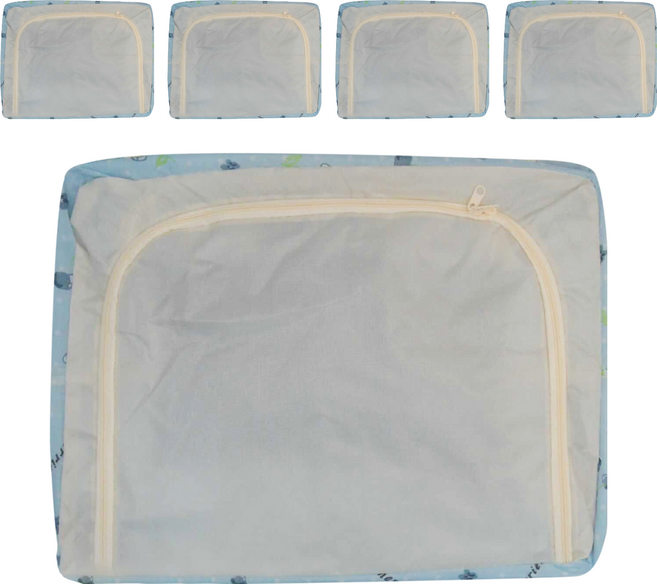 OP 生活 牛津布鋼架收納箱 24L OP2C270 500g, 藍色櫻桃, 5個