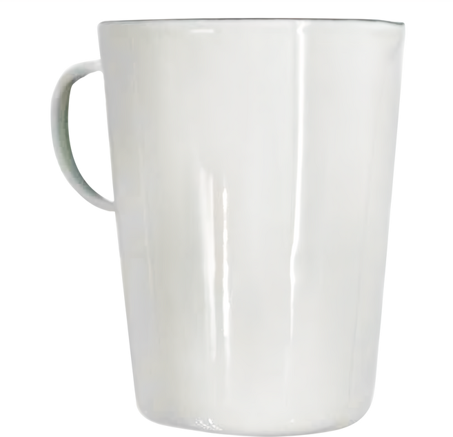 日式加厚琺瑯量杯 露營杯, 白色, 1000ml, 1個