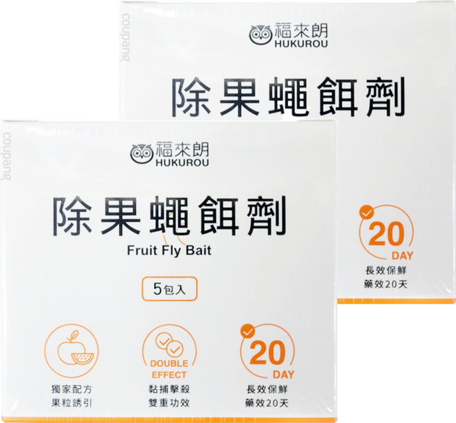 HUKUROU 福來朗 除果蠅餌劑, 2盒, 50ml