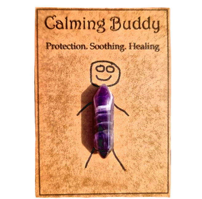 上手家居 幸運原礦水晶柱, 1個, 紫水晶