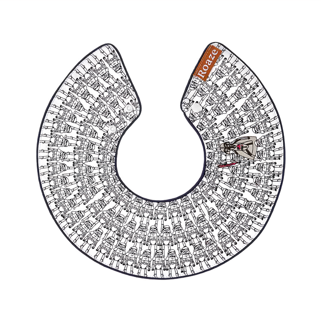 Roaze 柔仕 日系圍兜 典雅系列 3個月以上 29.5 x 29.5cm, 絕地武士 白色, 1件, 1入