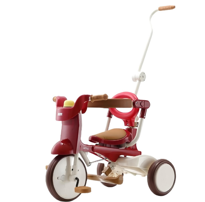 iimo 升級款 02 兒童三輪車 1-5歲適用 日本品牌台灣產, 紅色, 1台