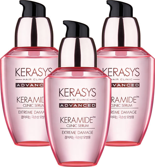 KERASYS 極致損傷護髮精華 70ml 修護受損毛躁髮, 3瓶