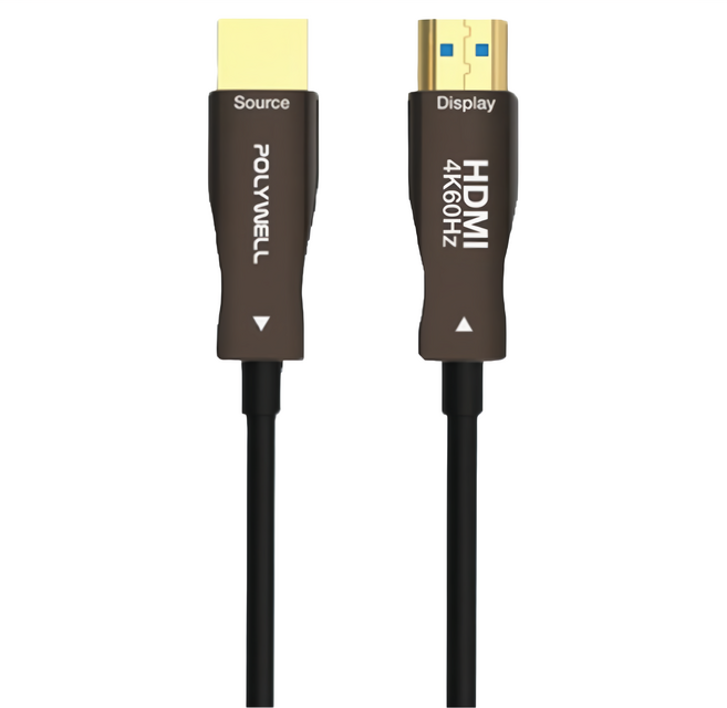 POLYWELL 寶利威爾 光纖線 2.0版 HDMI PW15-W60-Q002, 2m, 1條