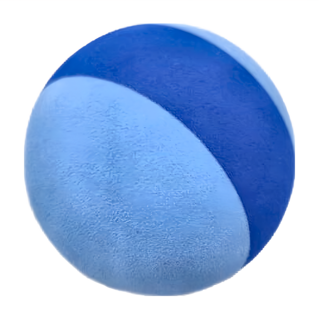 ALEX SPORTS 丹力 按摩球 B-47 9cm 6歲以上 38g, 藍色, 1個