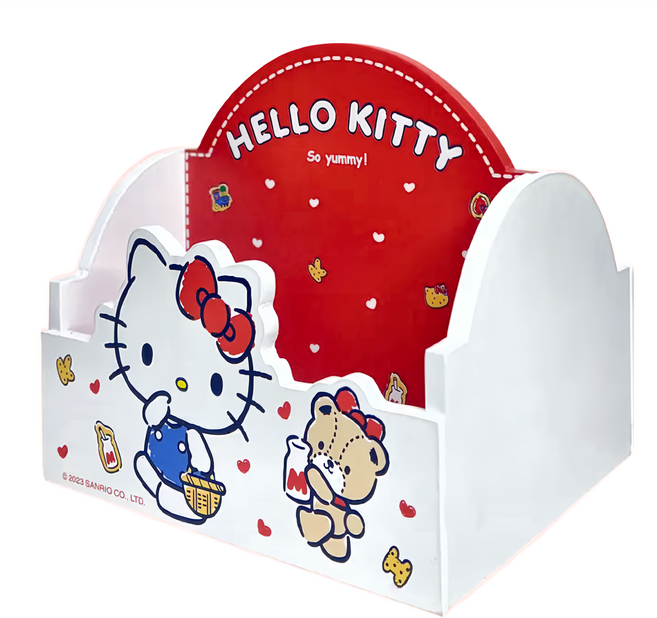 U-House 樺新 HELLO KITTY旋轉收納盒 14 x 12 x 12.7cm, 郊遊趣, 1個