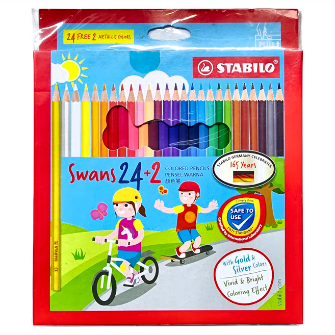 STABILO 思筆樂 油性色鉛筆 ST1870/26, 26色, 1盒