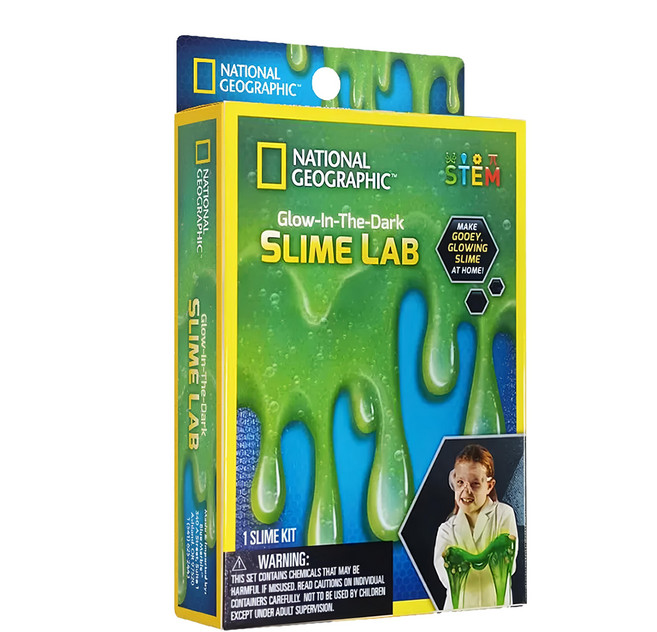 NATIONAL GEOGRAPHIC 國家地理 發光史萊姆實驗室, 1盒, 多色