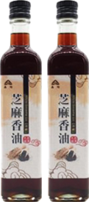 鑫隆 純正芝麻香油, 500ml, 2瓶
