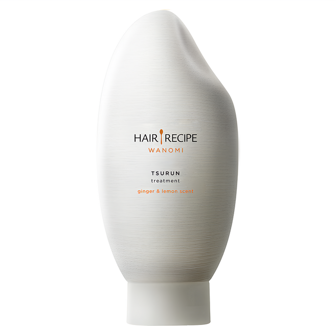 HAIR RECIPE 髮的食譜 米糠溫養修護護髮精華素 檸檬生薑 溫和養護頭皮 髮絲綻放光澤, 350ml, 1瓶